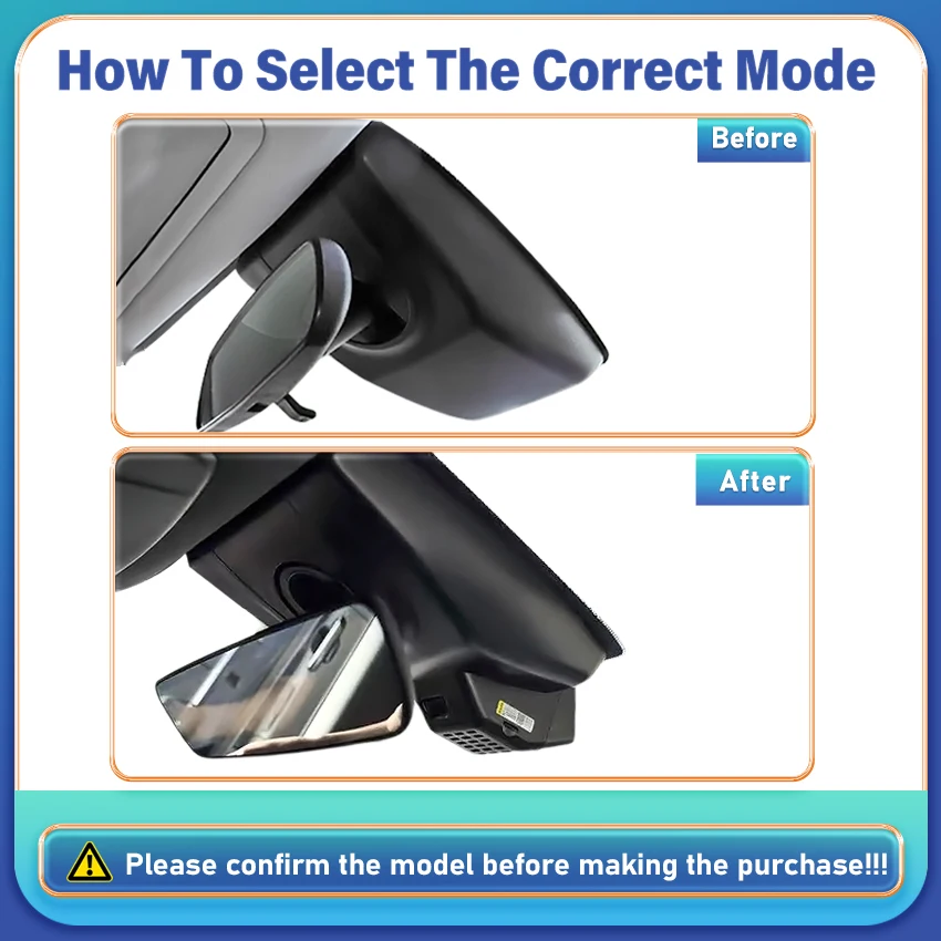 4K 2160P Plug and Play Car DVR Video Recorder Dash Cam Camera For Toyota RAV4 2019-2024 (Without Vents) Wiper cable DashCam APP