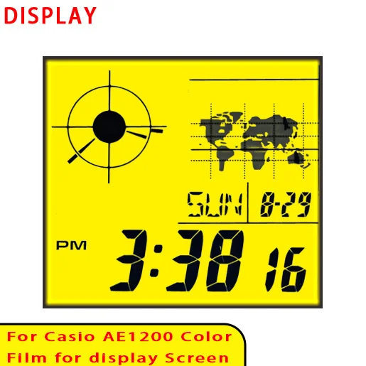 Farbbildschirm-Filtersets für Casio AE1200 Display Gradient Filter Royale Mod Hochwertiges Modellierzubehör