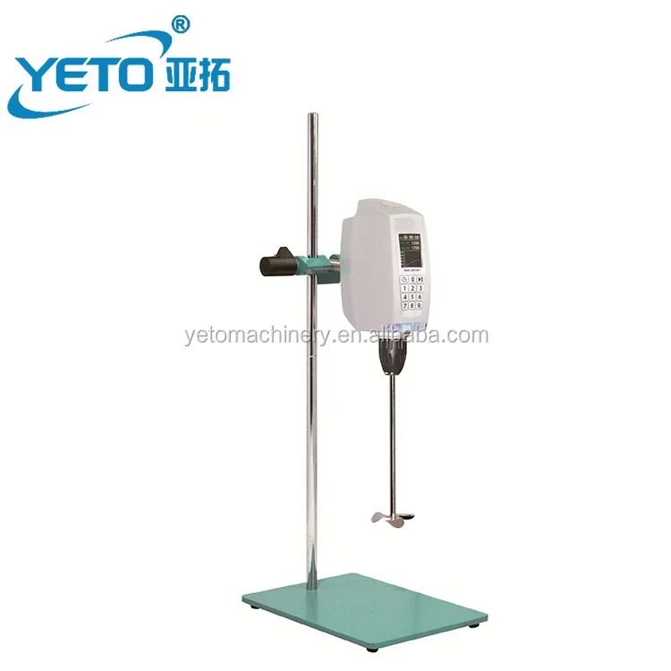 YETO 20L digital laboratory overhead mixer lab scale mini liquid agitator mixer for sale