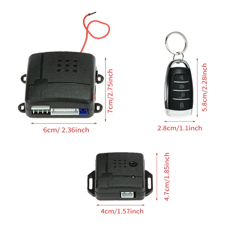 Universal Auto Burglar Alarm System Car Vehicle Security System Burglar Alarm Protection Anti-theft System 2 Remote