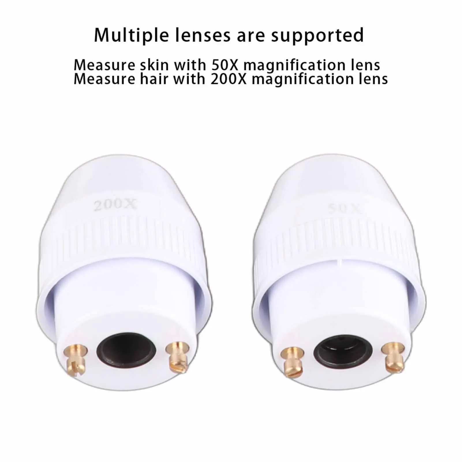 5-Zoll wiederaufladbare Kopfhaut Haarfollikel Öl Feuchtigkeit Vergrößerungsdetektor Analysator Hautpigmenttester Hautpigmenttester