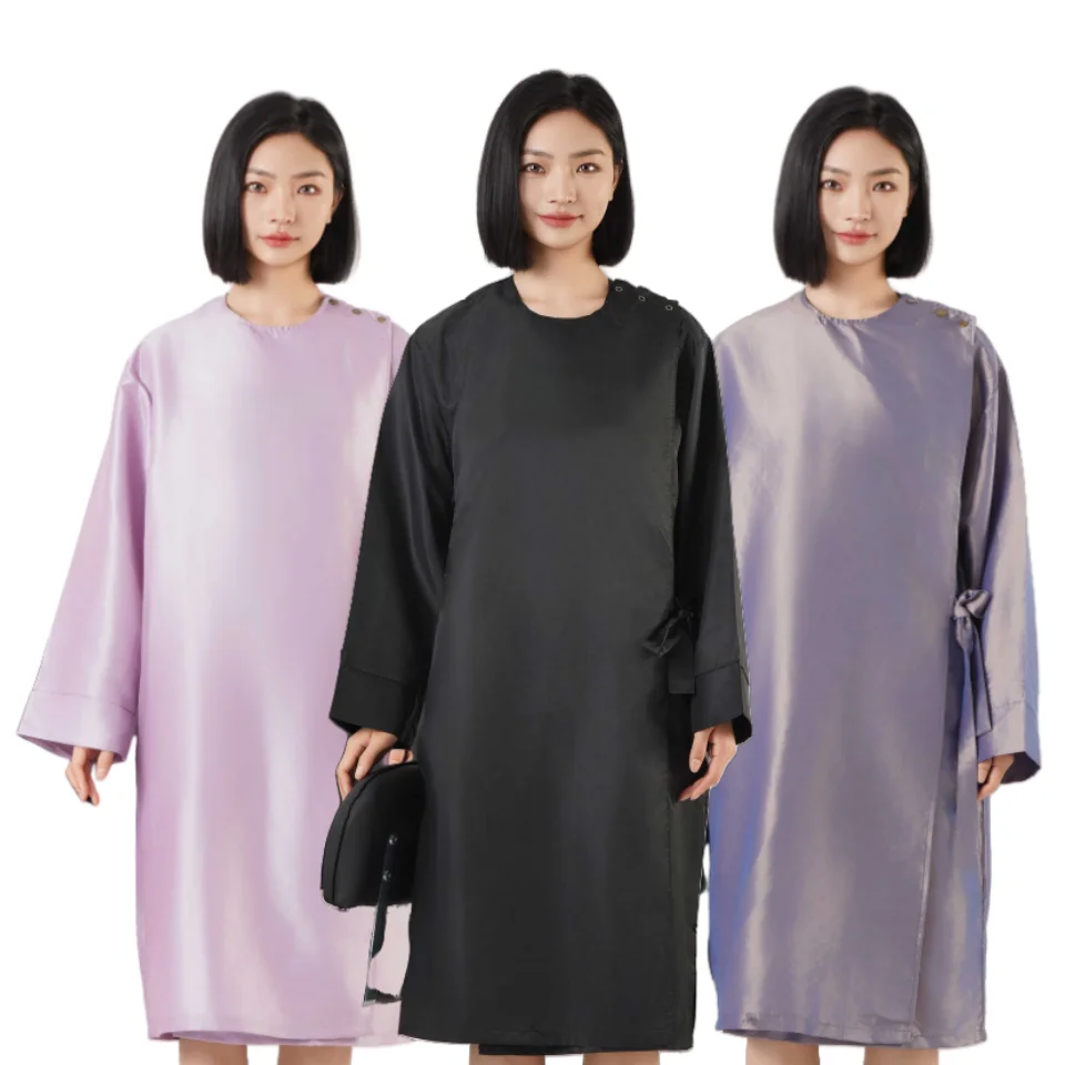 Hair Salon Hairdressing Uniform Hairdresser's Robe Waterproof Gown Non Stick Hair Smock Barber Haircut Work Clothes Long Sleeve