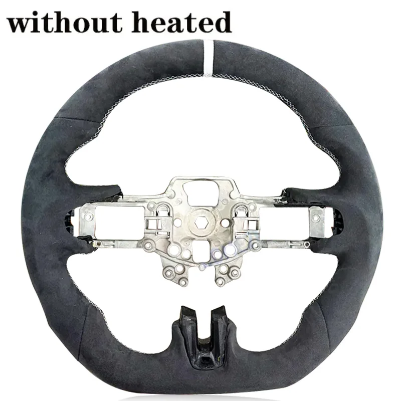 For Ford Mustang Full Alcantara 2018 2019 2020 2021 2022 Real Carbon Fiber Steering Wheel Sport Racing High Quality Customizable