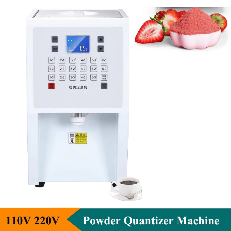 Commercial Milk Tea Powder Dispenser Machine Coffee Powder Quantifier Machine Stainless Steel Fruit Powder Dispenser For Shop