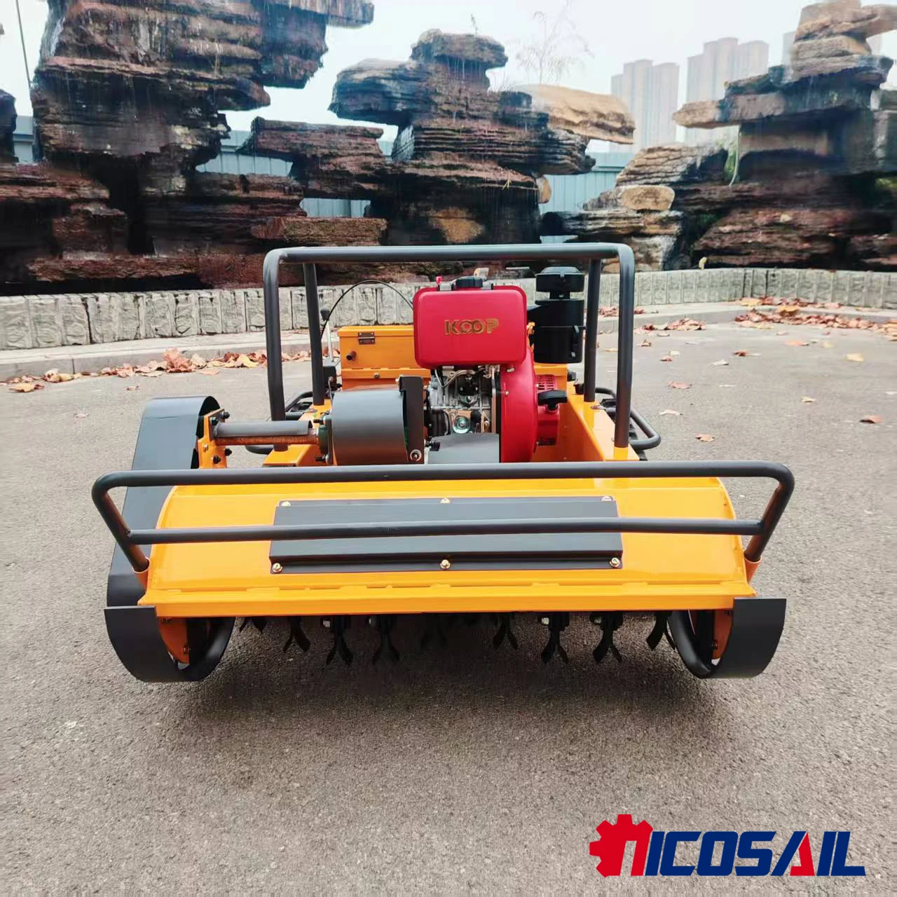 Remote Controlled Crawler Lawn Mower  Brush Cutter for Farm Orchard Garden Weed Grass Maintenance Equipment
