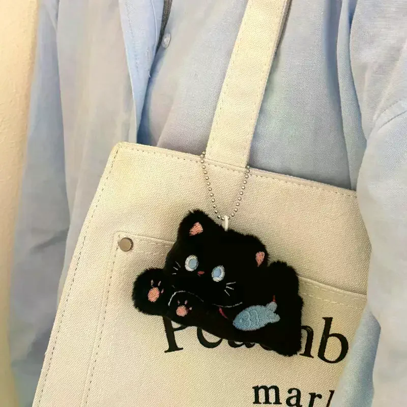 

Cute Cartoon Animal Plush Pendant Keychain Kawaii Cat Bear Rabbit Stuffed Doll Ornament Backpack Decoration Pendant Accessories