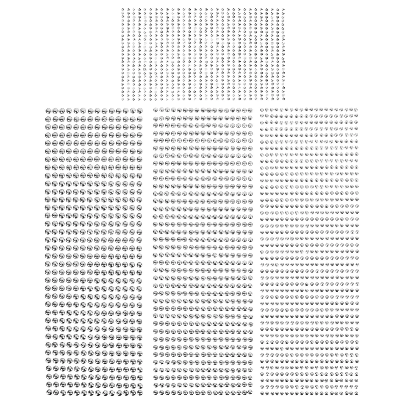 

4 листа жемчужные наклейки для лица, самоклеящиеся жемчужины для макияжа для ногтей, глаз, поделки своими руками, декоративные драгоценные камни для лица, жемчужные наклейки