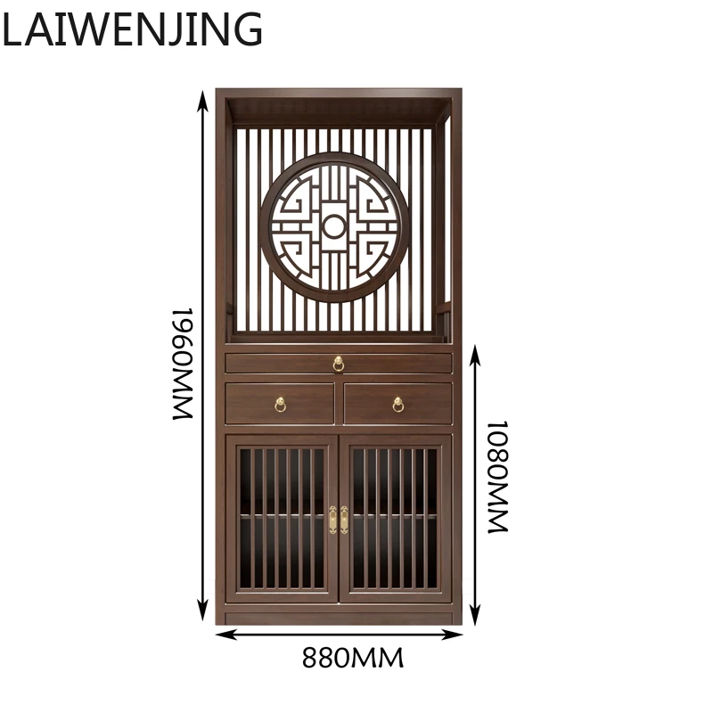 SGF Middle Hall Buddha Cabinet Household Offering Table New Chinese Style Solid Wood Altar