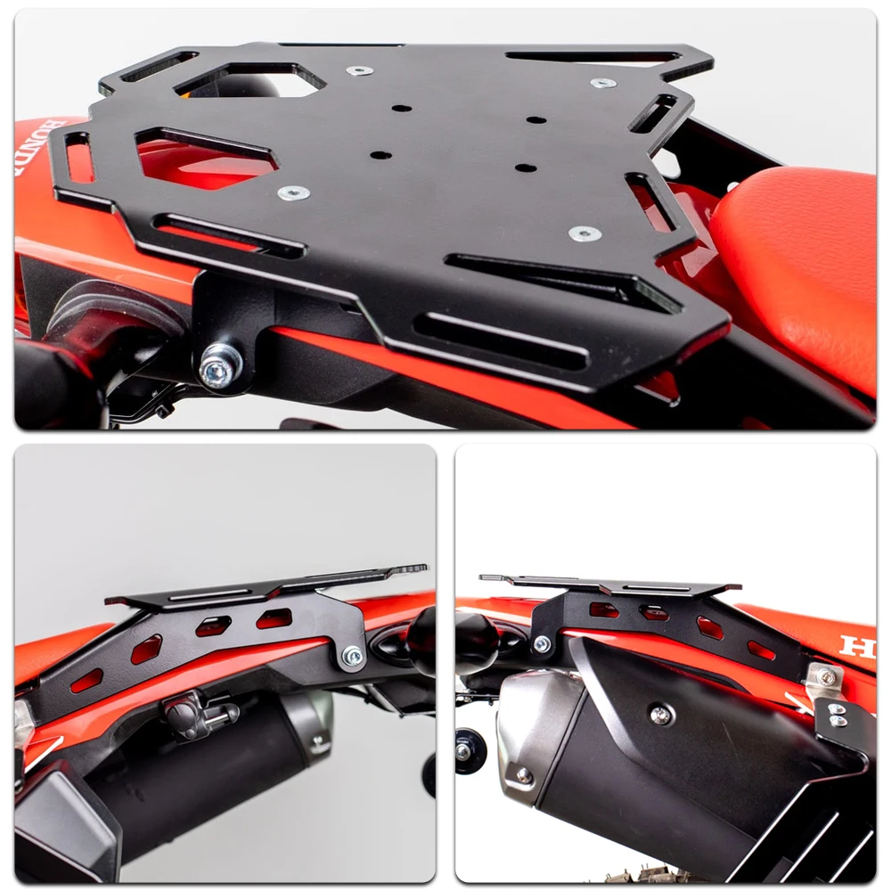 CRF300L ABS 2026 Motorcycle Rear Luggage Rack Enlargement Rails For Honda CRF300L Rally 21-26 Durable Non-destructive Instal