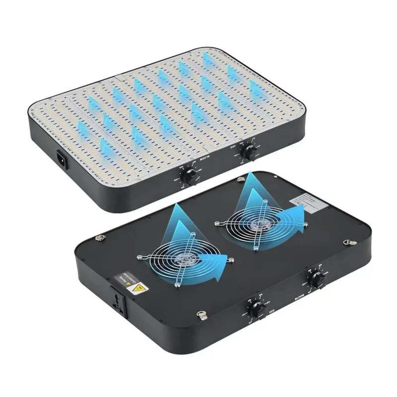 Full spectrum with fan plant growth light hanging greenhouse greenhouse flower tent plant filling light