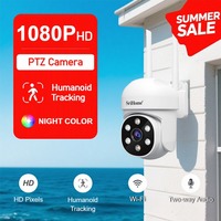 Srihome 2MP PTZ WiFi Camera 1080P SmartHome 3X Digital Zoom AI Humanoid Detection Home Security CCTV Intercom Baby Monitor SH061