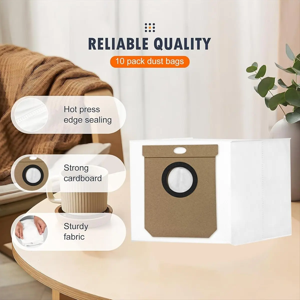 【Newest AT03】Dust Bag for 8490 Ultimate Ultra Power Spare Parts Dust Bag Household Cleaning Replacement Parts 8PCS