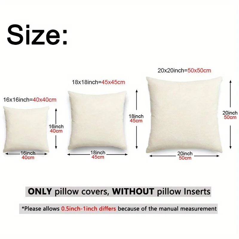 4Pcs Double‑Sided Christmas Pillow Covers, Red‑Green Christmas Tree Snowflake Pinecone Berry Print Cushion Cases for Sofa Bed