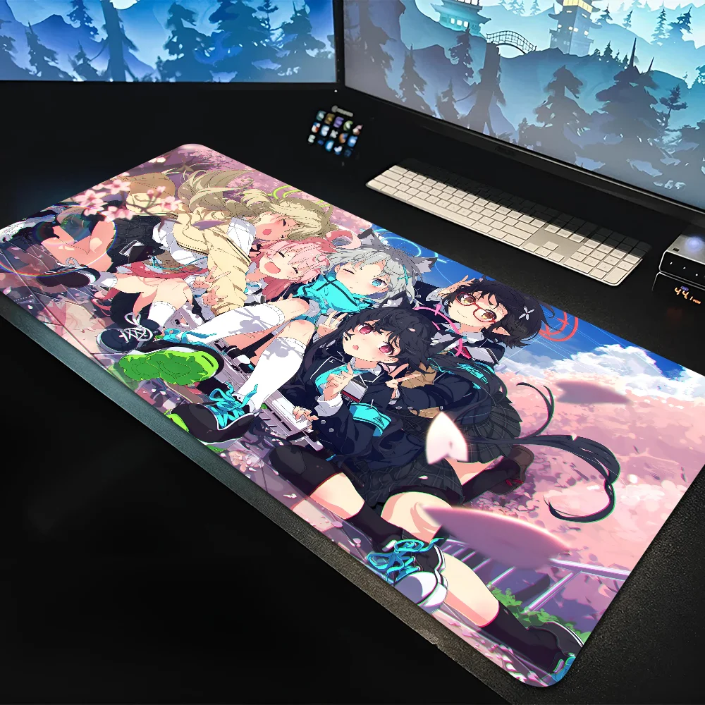 

Game Blue Archive Mousepad Mouse Mat Desk Mat With Pad Gaming Accessories Prime Gaming XXL Keyboard Pad Padding Mat