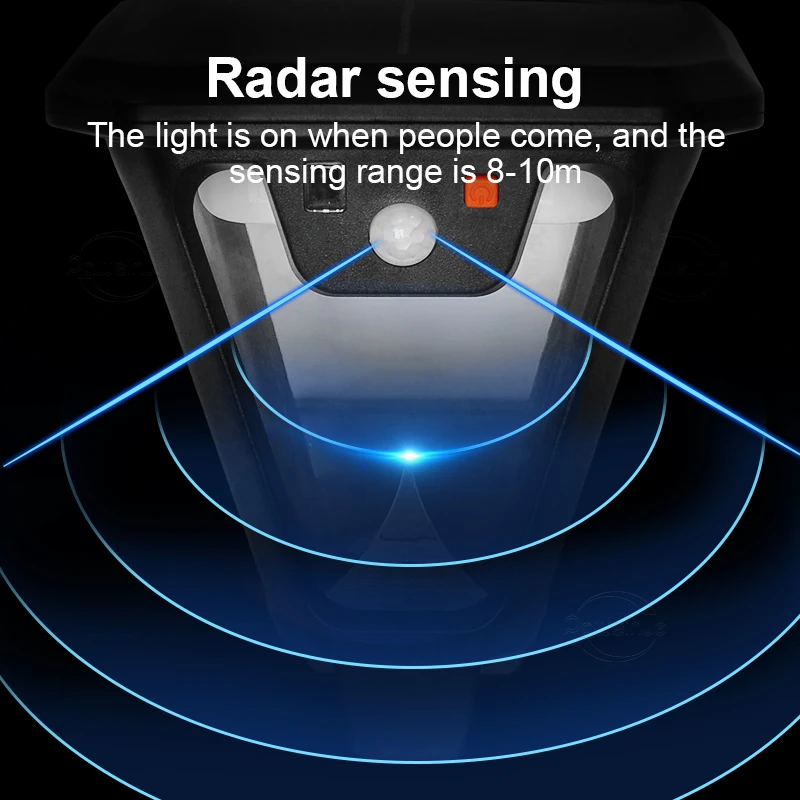 2025 Newest Solar Lights Outdoor Waterproof 100 LED Solar Lamp Outdoor Sunlight Radar Sensor Garden Street Wall Light Solar Lamp