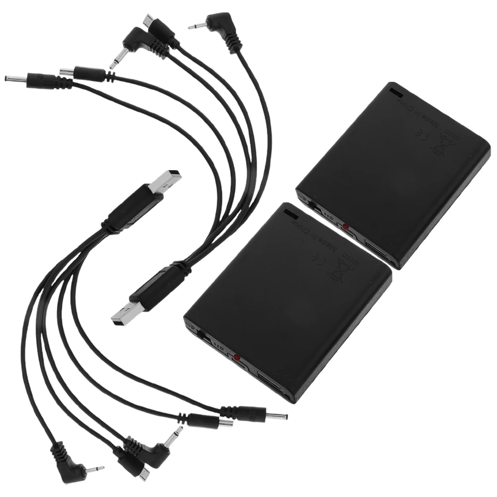 

2Pcs External Power Supply Box Universal Backup for Electronic Locks Safe Emergency Portable DC Adapter Multi