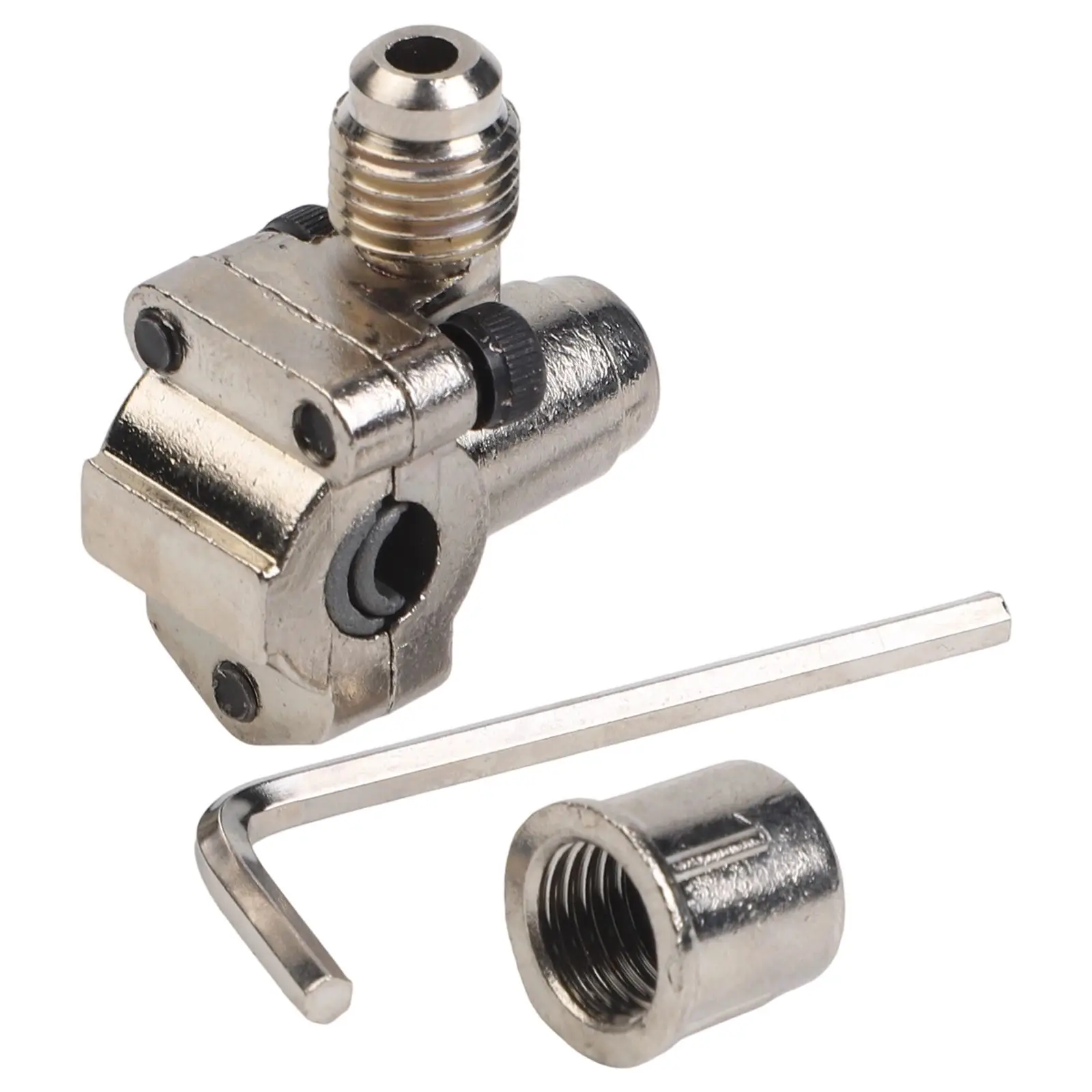 1 Set Piercing Valve Line Tap Faucet Valve Kit 1/4 5/16 3/8 Refrigerator Piercing Puncture Valve With Spanner For HVAC