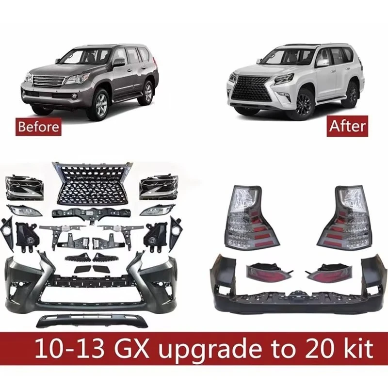 

Car Accessories Body Kit Front Bumper F-sport Grille For 2014-2019 GX400 GX460 GX Full Body Kits Upgrade 2020 Facelift