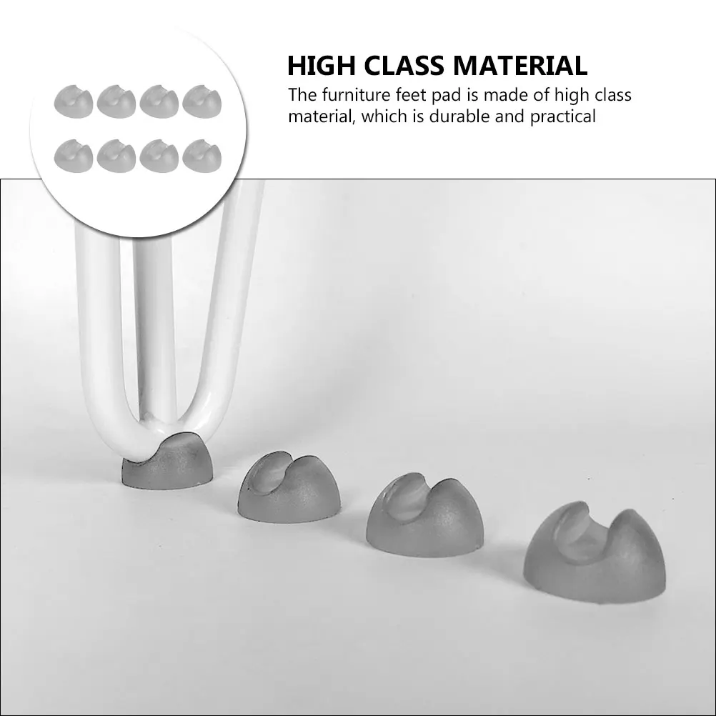 

8pcs Furniture Feet Protectors Non Slip Chair Leg Covers Rubber Caps Floor Protectors Table Feet Anti Skid Pads Desk Padding