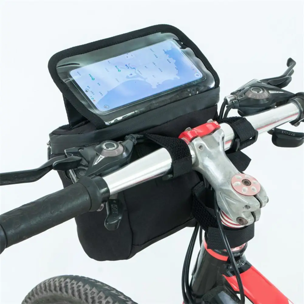 

Bicycle Handlebar Bag Hard Shell Bike Handlebar Bag Waterproof Bike Handlebar Bags with Phone Holders for Outdoor