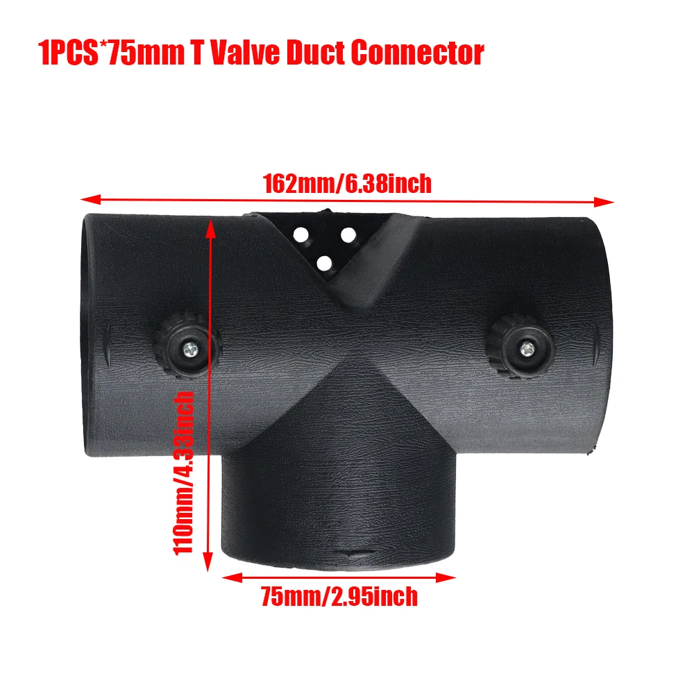 75mm Diameter 1/2M Lengte Lucht Diesel Kachel Duct Pijp Buis Slang Uitlaat Uitlaatverbinding Connector voor Webasto Eberspaecher