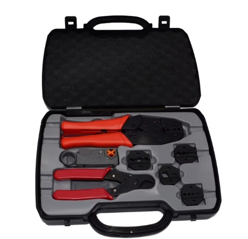 Connect with the axial compression tool set HT-330K portable BNC coaxial terminal compression tool set 1pc