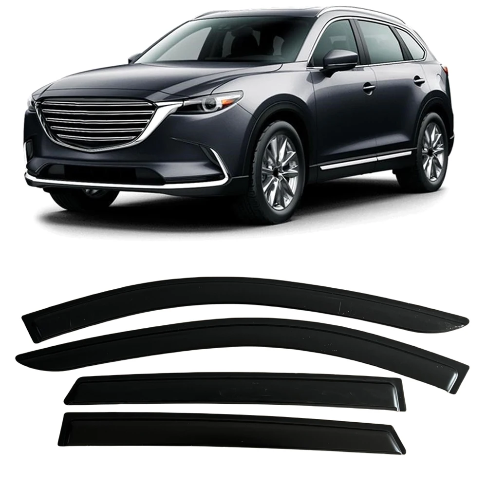 

Window Visor for MAZDA CX-9 TC 2016 2017 2018 2019 2020 2021 2022 2023 2024 Wind Deflectors Rain Guards Door Visor Vent Shades