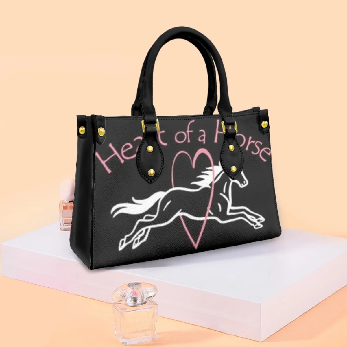 FORUDESIGNS Horse Love Printing Bag Noble Valentine's Day Gift Handbag Ladies Surprise Send Lover Tote Bags Fashionable