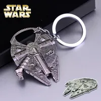 Star Wars Millennium Falcon Metal Bottle Opener Keychain Portable Practical Tools Key Chains Ring Pendant Trinket Accessory Gift