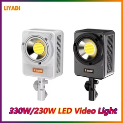 LIYADI 330W/230W LED Video Light 2700K-6500K Live Professional Fill Light Photography Lights for Studio Softbox Lighting