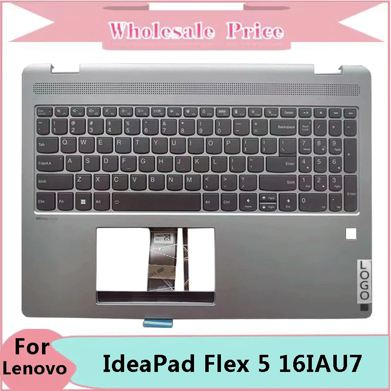 New Original For Notebook IdeaPad Flex 5 16IAU7 Laptop Palmrest Case Keyboard US English Version Upper Cover