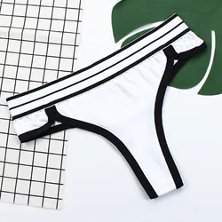 Sexy Simple Sports Cotton Underwear For Women Mid Waist Breathable Fitness Panties Thongs Soft Seamless Female Lingerie Briefs