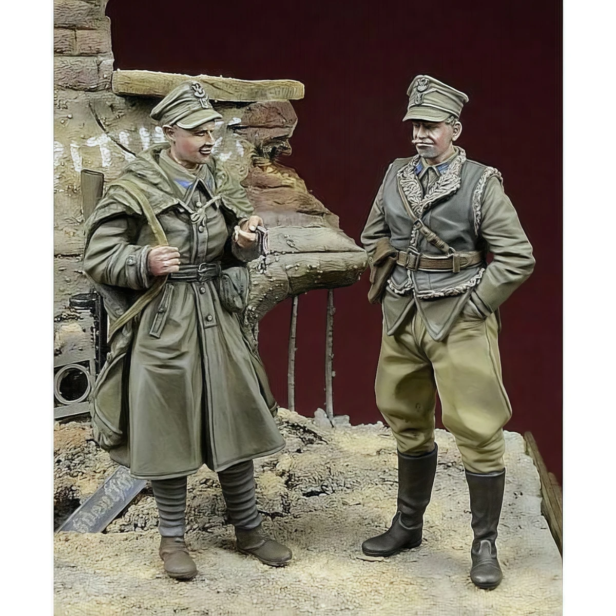 1/35 resin unpainted model kit, military theme, Polish freedom fighters in Berlin 1945 unassembled and unpainted GK, 1801R