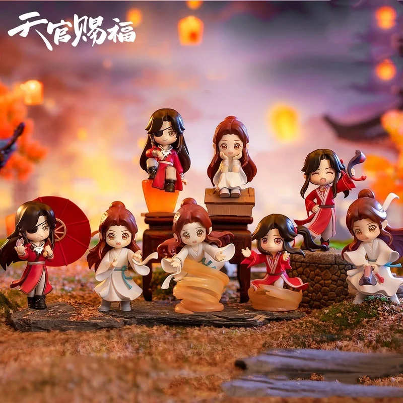 Genuine Heavenly Official Blessing Xie Lian Hua Chneg San Lang Lucky To Meet You Series Action Figures Model Anime Toys Gift