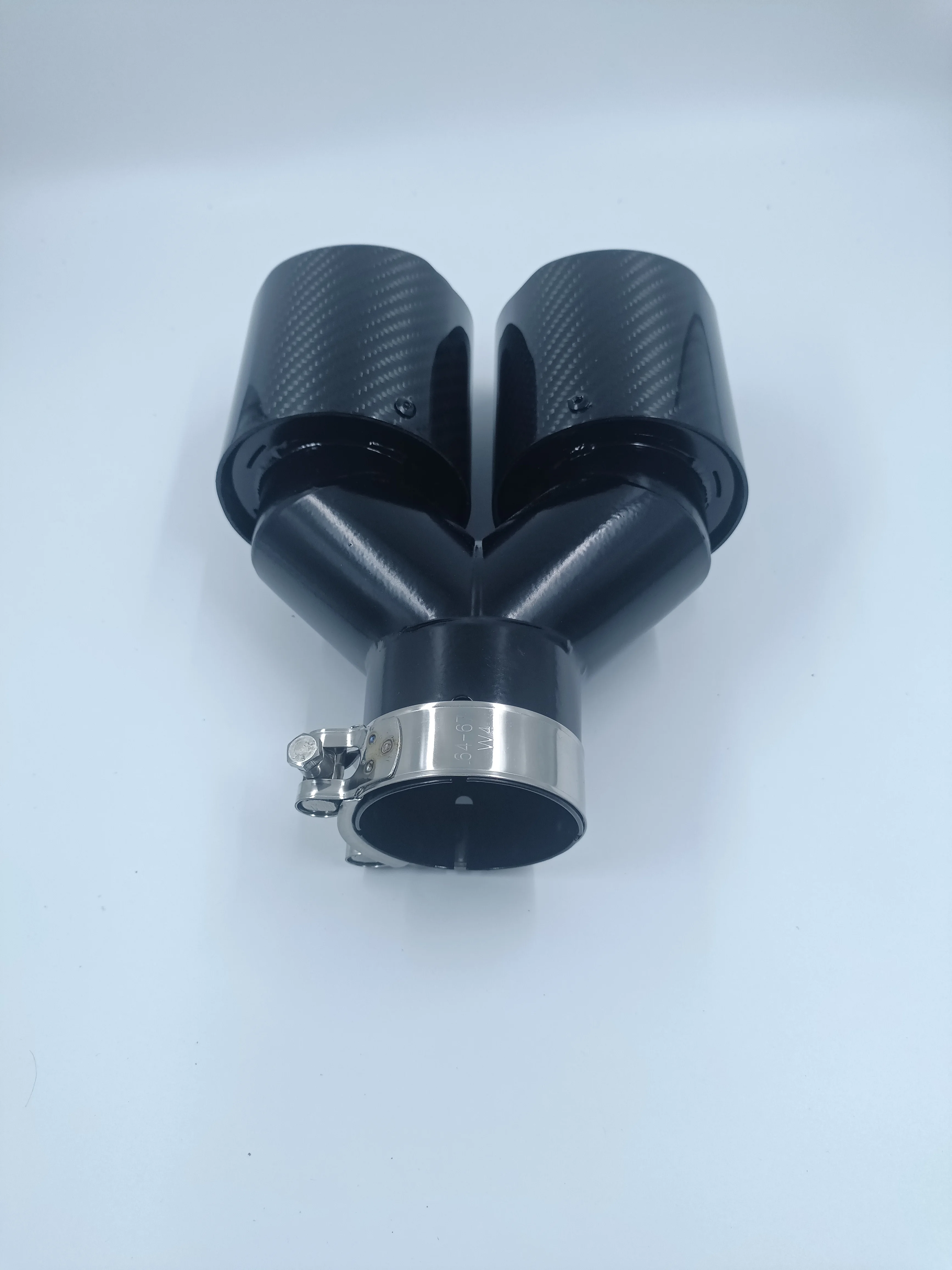 

Carbon Fiber Y-Shaped Dual Exhaust Tip - Universal Fit Car Muffler Tail Pipe