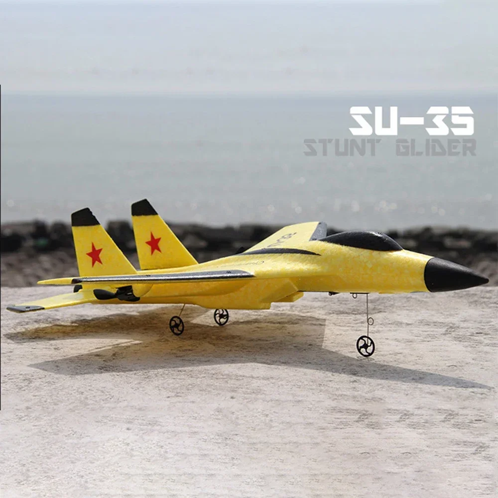 2.4G RC Airplane SU-35 RC Glider Wingspan Radio RC Drone Combat Aircraft EPP Foam Drone Prezent dla dzieci Zmontowany latający model zabawki