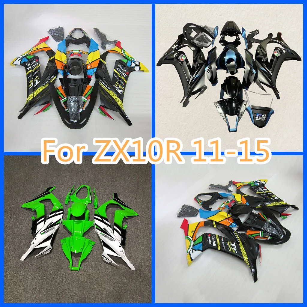 100% Fit ZX-10R 11-15 Full Fairing Kit for Ninja ZX10R 2011 2012 2013 2014 2015 Motorcycle Body Parts Kit Fairing