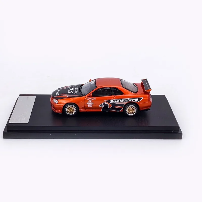 Sw diecast 1/64 escala skyline liga modelo carros skyline gtr bnr34 jogar veículos brinquedos para meninos presente caixa original