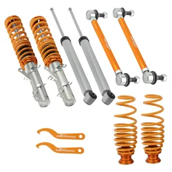 Street Coilovers for Audi TT Mk1 8N3 8N9 1998-2006 8N Coupe Roadster Coilovers Shock Absorbers Suspension Lowering Kit