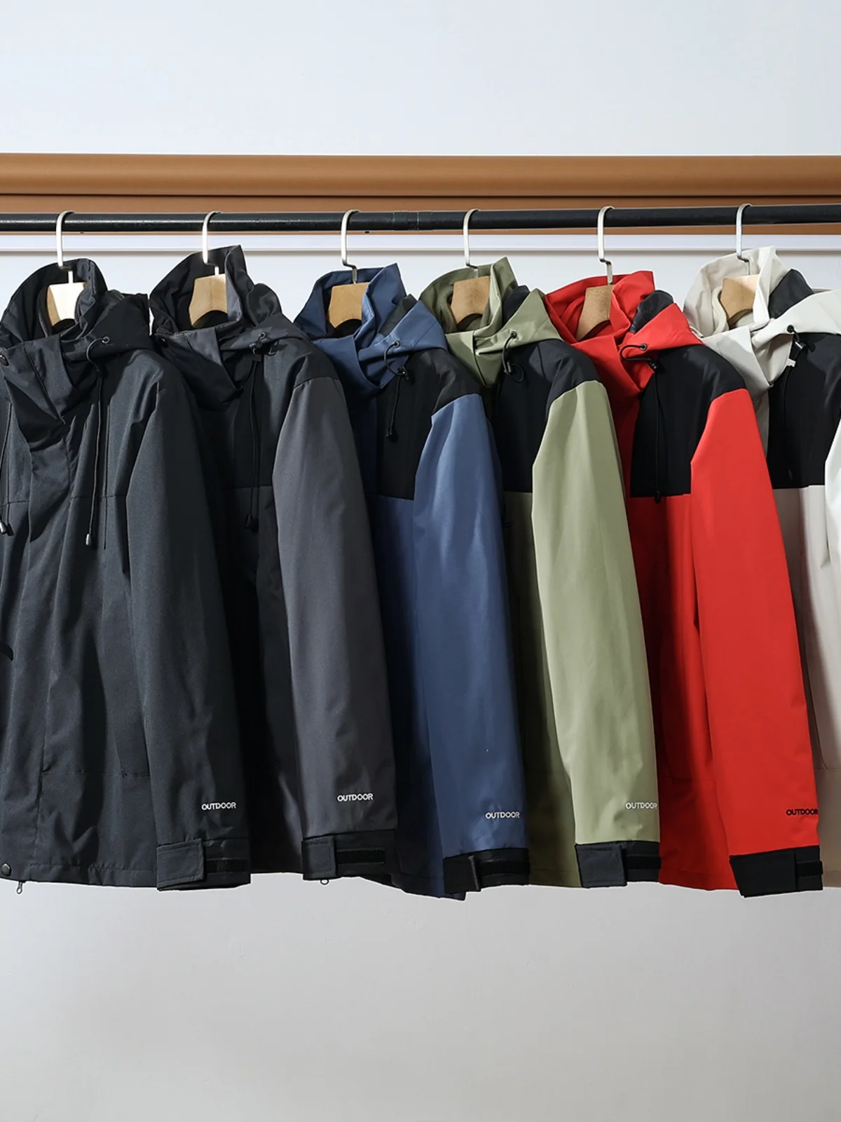 

Мужская демисезонная куртка-трансформер премиум-класса с подкладкой, ветрозащитная, водонепроницаемая, с отстегивающимся воротником, для пар, осень-зима