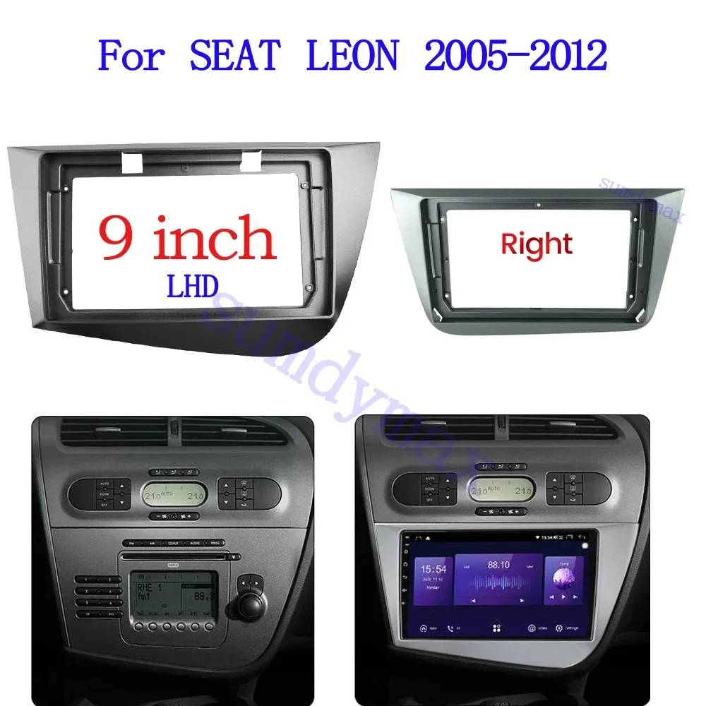 

9 "1din автомобильный радиоприемник для SEAT LEON altea 2005-2012 авто стерео аудиоплеер DVD панель приборная панель рамка лицевая панель