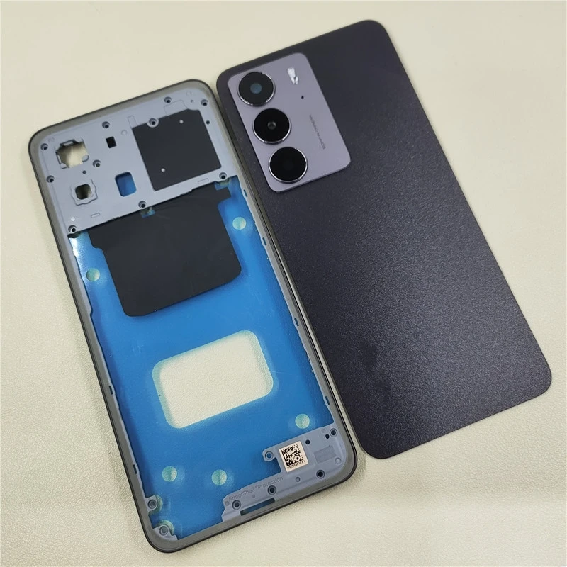 

Для корпуса телефона Realme C75, средняя рамка + задняя крышка аккумулятора, панель с заменой объектива камеры