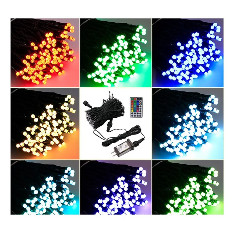 Portable Waterproof Halloween Christmas Lights Tree Lights With US Plug Easy Install