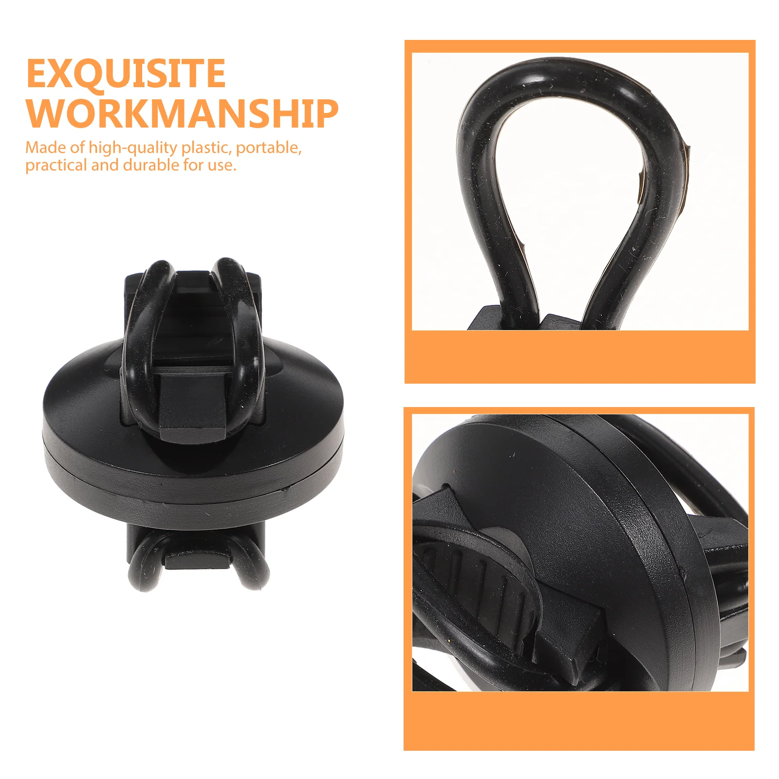 2 個 360 度調整可能な懐中電灯保持ホルダー耐久性のあるフロントライトブラケット屋外サイクリングキャンプハイキング用ブラック