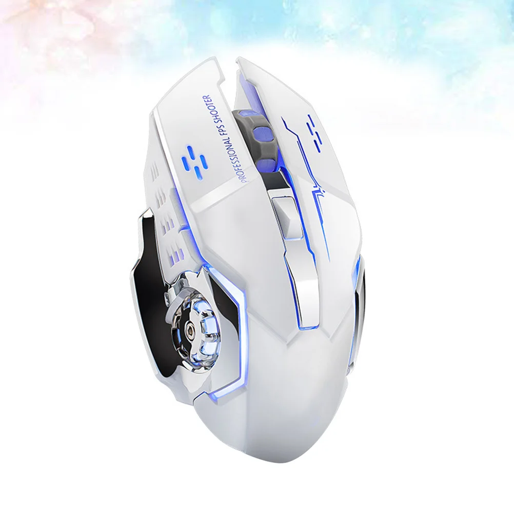 

Wireless Gaming Mouse Ergonomic 7-Color Led Breathing Light Usb Charging 2.4Ghz Silent Mechanical Mouse For Laptop Computer Pc