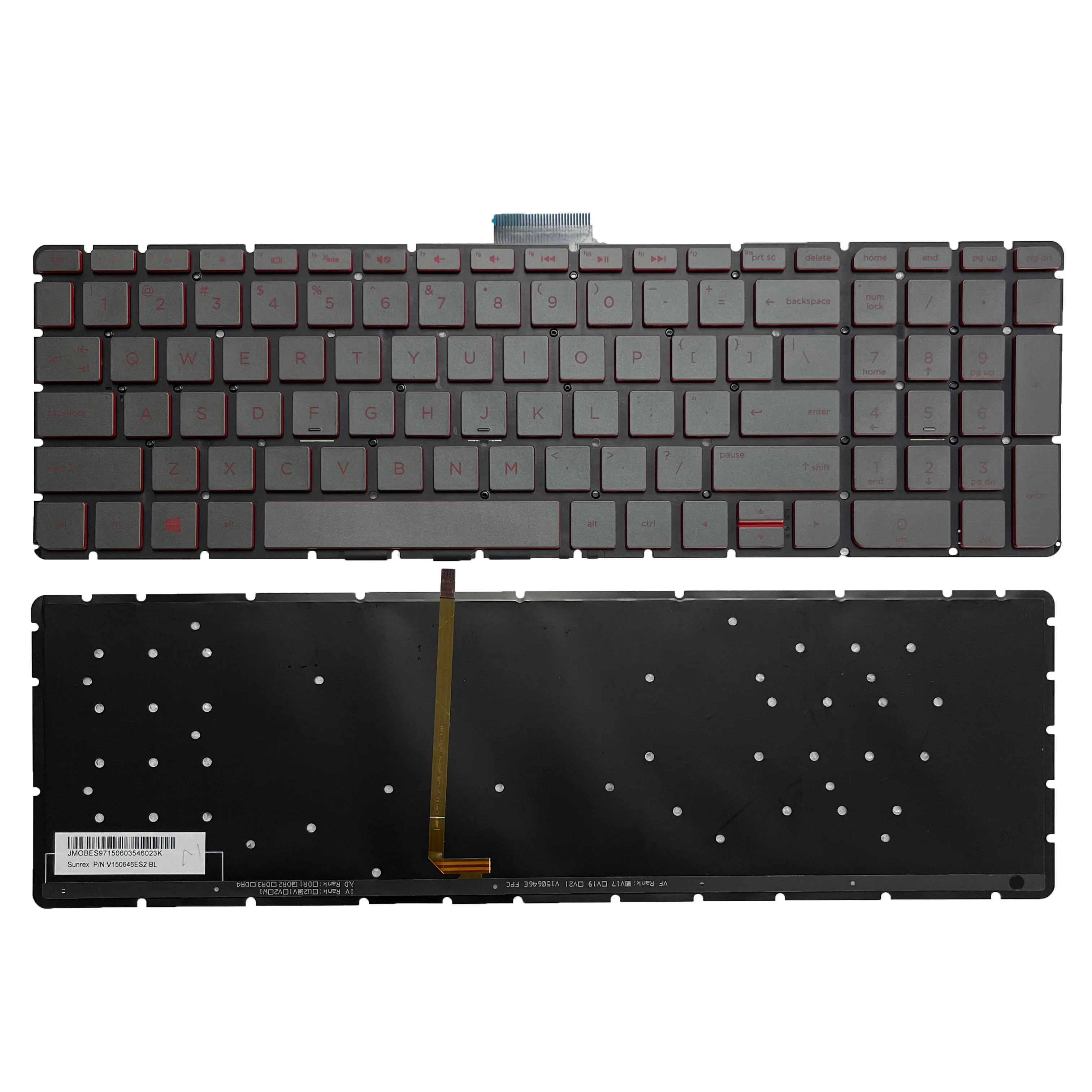 Original US UK Keyboard for HP 15-AB 15-AX 15-AE 15-AS 15-AK 15-AU 15-BC TPN-Q159 Q172 Q173 Q162 Laptop keyboard with Backlight