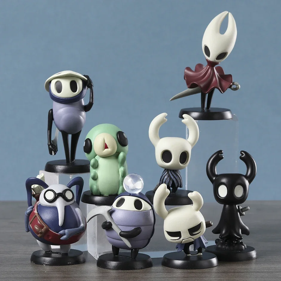 Set Hollow Knight Silk Song Hornet Knight Zote Grub Quirrel Cornifer Myla Shade Figure Figurine Collection Model Doll Toy