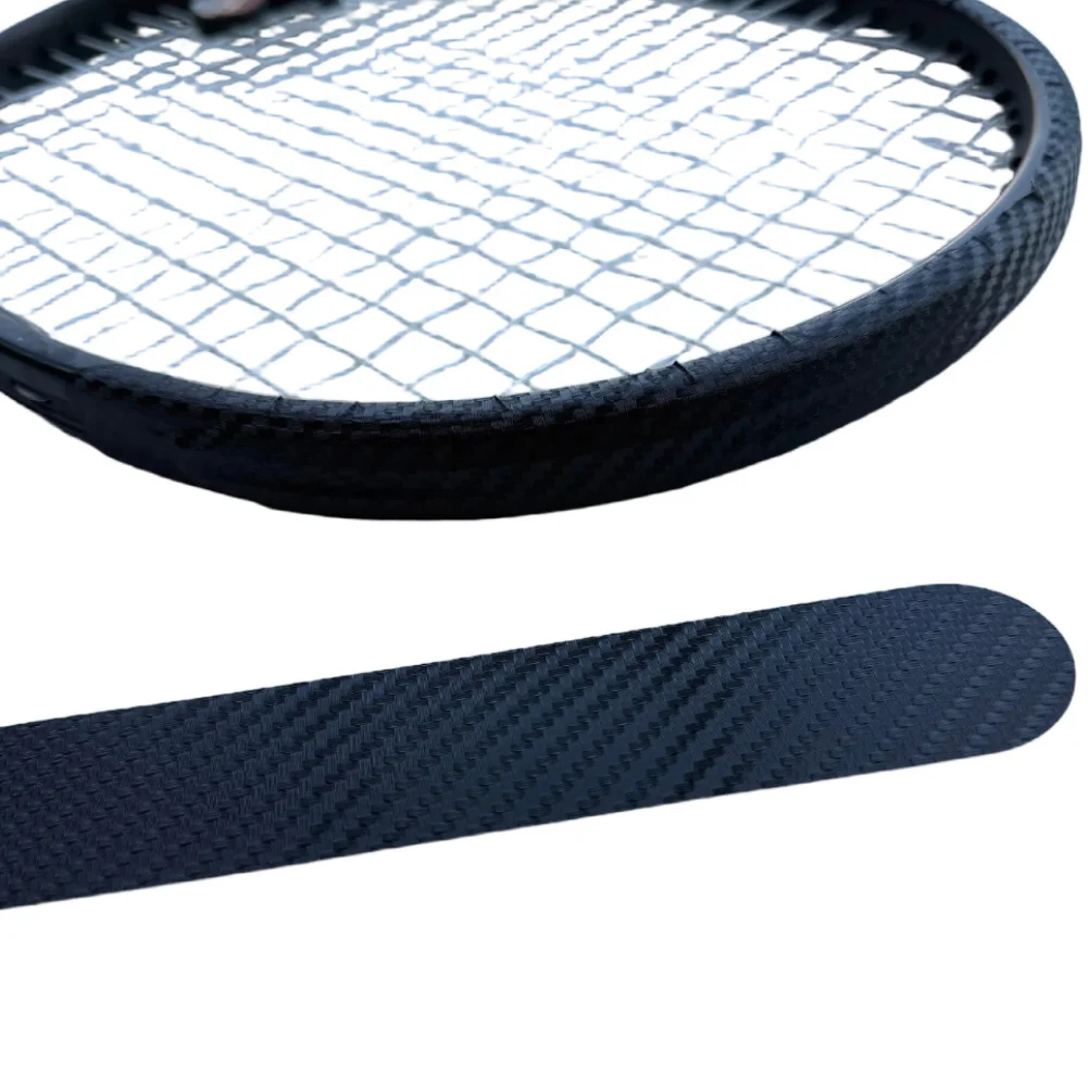 For Professional Competition Black Tennis Racket Sticker Racket Protection Tape Tennis Paddle Head Tape Flexible Cutting Shape