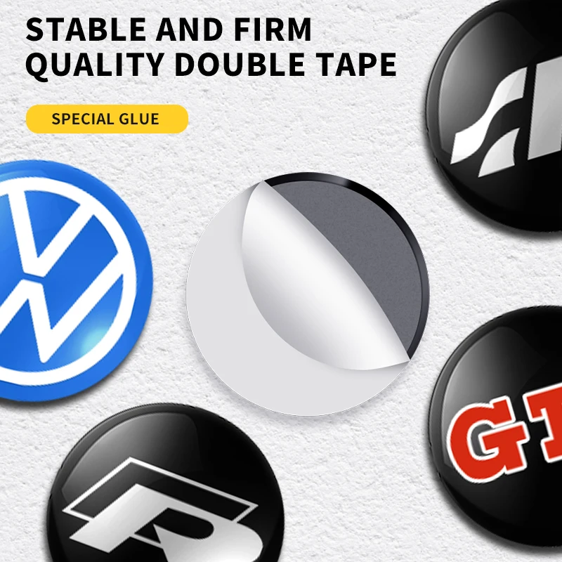 ملصق شعار مفتاح السيارة شارات شعار مفتاح التحكم في السيارة لسيارة Volkswagen Tiguan Bora POLO PASSAT CC Touran GOLF Jetta Arteon T-CROSS