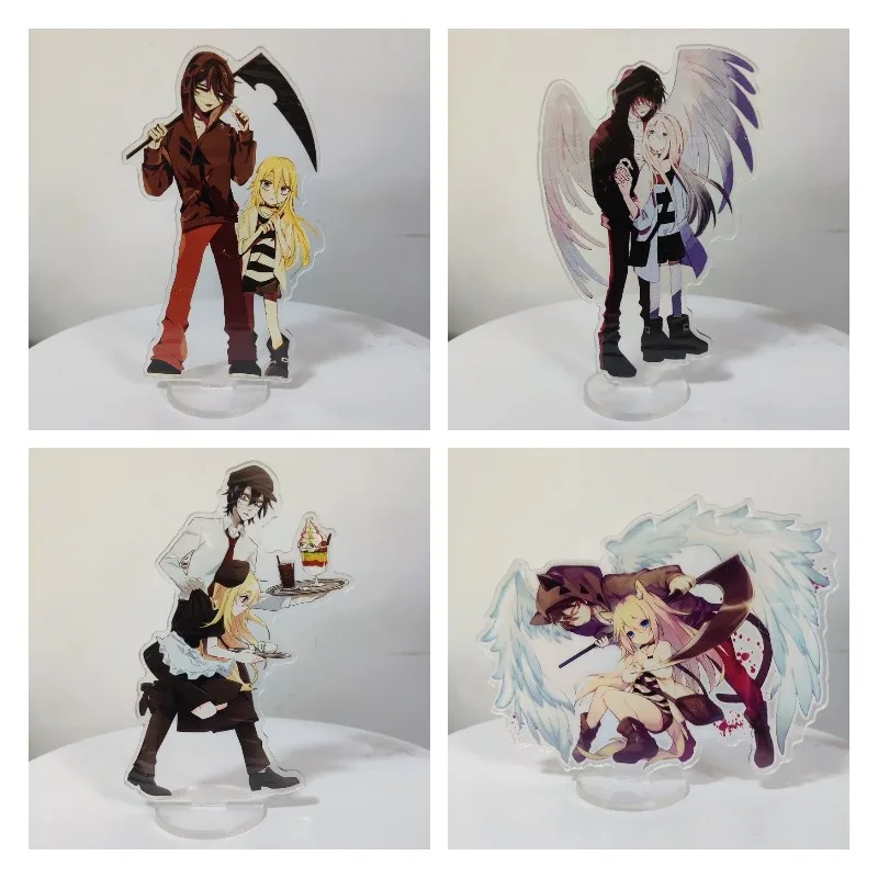 Game Angels Of Death Standing Sign Anime Figure Cosplay Ray Zack Acrylic Double-Sided Stands Model Halloween Party Decor Props